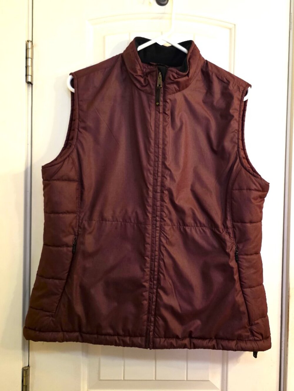 C. C. Filson Dark Plum Quilted Vest - Women's, XL